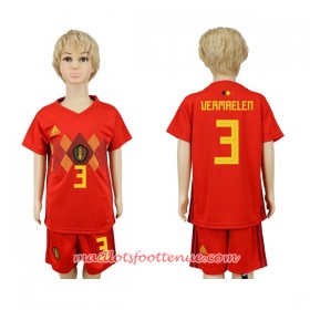 Maillot/Tenue Belgique Vermaelen 3 Enfant Domicile Coupe du monde 2018